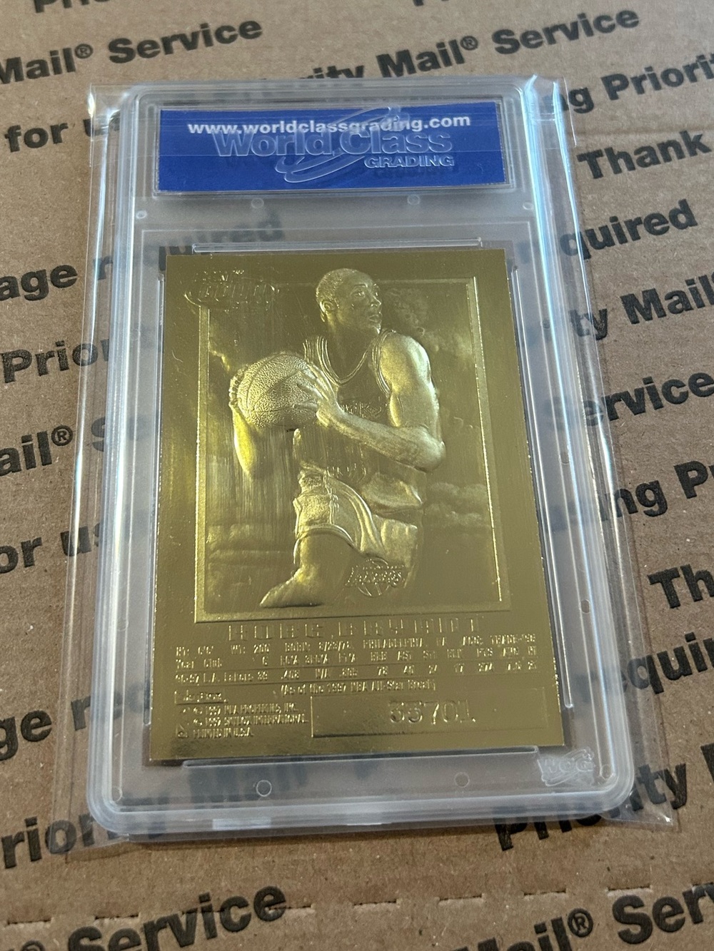 WCG 10 Kobe Bryant ‘97 SkyBox EX-2000 23KT Gold Auto Rookie Graded Card - Picture 5 of 7